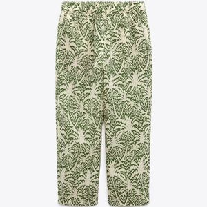 Zara Women's relaxed cropped pull on pants, small